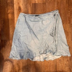 J. Crew Blue Wash Skirt
